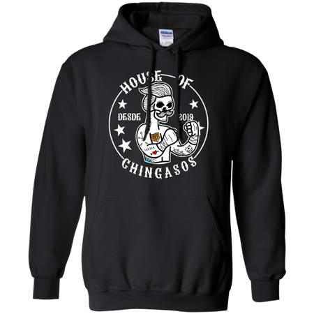 House Of Desde Chingasos 2019 Funny Boxing Tattoo Shirt G185 Gildan Pullover Hoodie 8 oz
