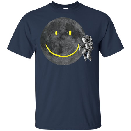 Astronaut Make A Smile On The Moon Shirt G200 Gildan Ultra Cotton T-Shirt