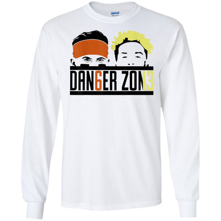 Danger Zone Mayfield Browns Football Shirt G240 Gildan LS Ultra Cotton T-Shirt