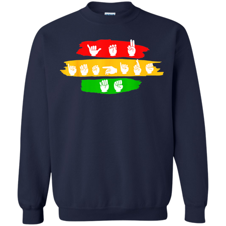 You Inspire Me Autism Awareness Sign Languages Shirt G180 Gildan Crewneck Pullover Sweatshirt  8 oz.