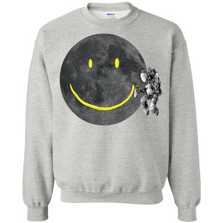 Astronaut Make A Smile On The Moon Shirt G180 Gildan Crewneck Pullover Sweatshirt  8 oz.