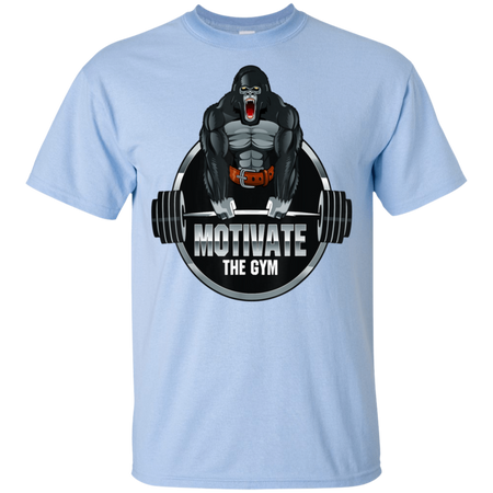 Motivate The Gym Gorilla Deadlift Strength Workout Shirt G200 Gildan Ultra Cotton T Shirt