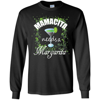 Womens Womens Mamacita Needs A Margarita Shirt G240 Gildan LS Ultra Cotton T Shirt