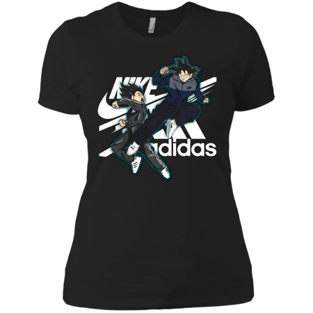 Vegeta Nike and Goku Adidas T shirt