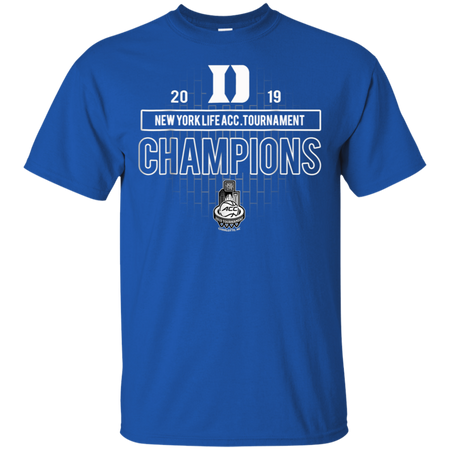 Basketball Duke 2019 Acc Championship Shirt G200 Gildan Ultra Cotton T Shirt