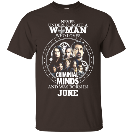 A Woman Who Loves Criminal Minds And was Born in June T shirt