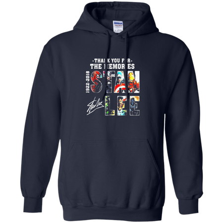 Excelsior Stan Lee Thank You For The Memories Shirt G185 Gildan Pullover Hoodie 8 oz