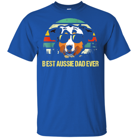 Vintage Best Aussie Dad Ever Papa Daddy Father Grandpa Shirt G200 Gildan Ultra Cotton T Shirt