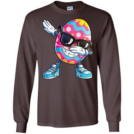 Dabbing Easter Egg Boys Kids Girls Hunter Hunting Shirt G240 Gildan LS Ultra Cotton T Shirt