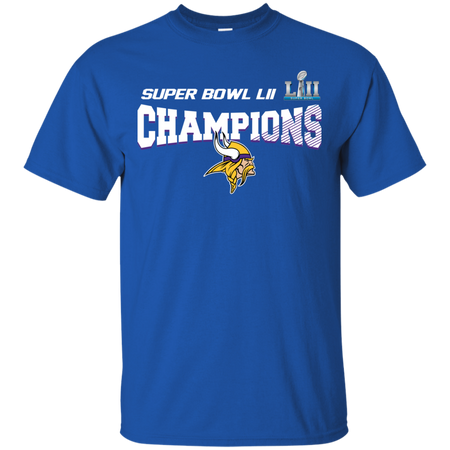 Super Bowl LII Champions NFL 2018 Minnesota Vikings T shirt