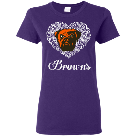 Cleveland Browns Lace Heart Shirts