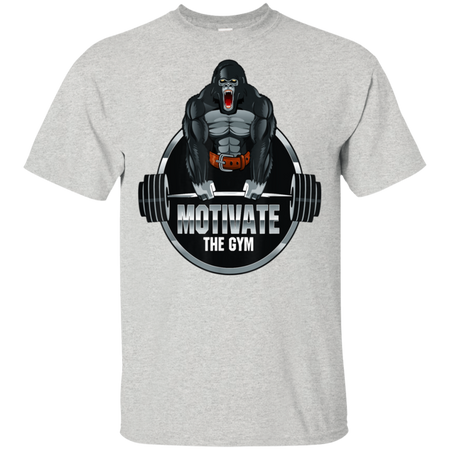 Motivate The Gym Gorilla Deadlift Strength Workout Shirt G200 Gildan Ultra Cotton T Shirt