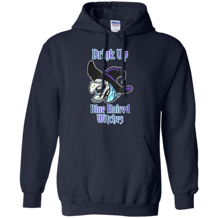We Wear Halloween Drink Up Blue Haired Witches TShirt Witch Hoodie