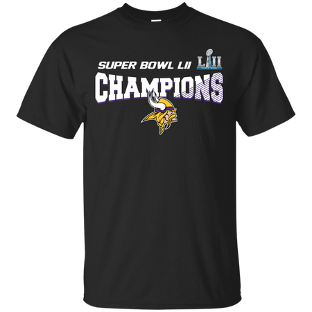 Super Bowl LII Champions NFL 2018 Minnesota Vikings T shirt