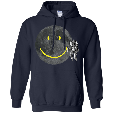 Astronaut Make A Smile On The Moon Shirt G185 Gildan Pullover Hoodie 8 oz