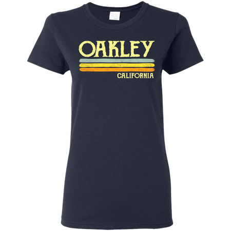 Vintage Oakley California CA Shirt G500L Gildan Ladies' 5.3 oz. T-Shirt