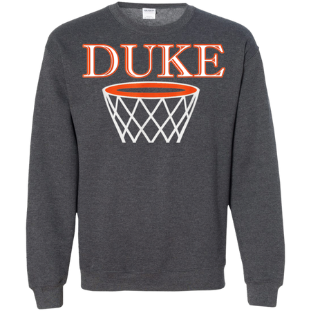 Kids Basketball Apparel  Custom Name Duke Shirt G180 Gildan Crewneck Pullover Sweatshirt  8 oz.