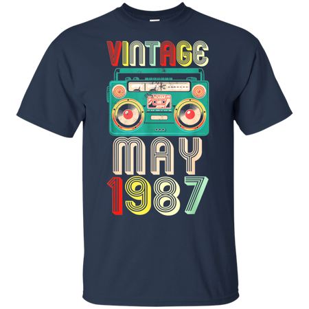 32nd Birthday Gift Ideas May 1987 Shirt G200 Gildan Ultra Cotton T-Shirt