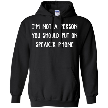 Iäó m not a person you should put on speaker phone Hoodie