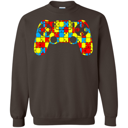Autism Awareness Tee Video Game Controller Shirt G180 Gildan Crewneck Pullover Sweatshirt  8 oz.