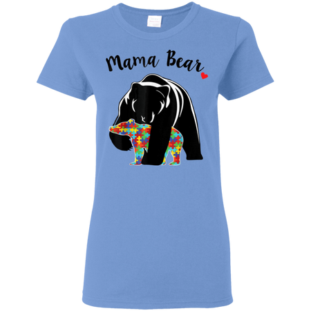 Unisex Mama Bear With Color Baby For Mather s Day Shirt G500L Gildan Ladies 5 3 oz T Shirt