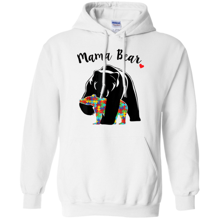 Unisex Mama Bear With Color Baby For Mather s Day Shirt G185 Gildan Pullover Hoodie 8 oz