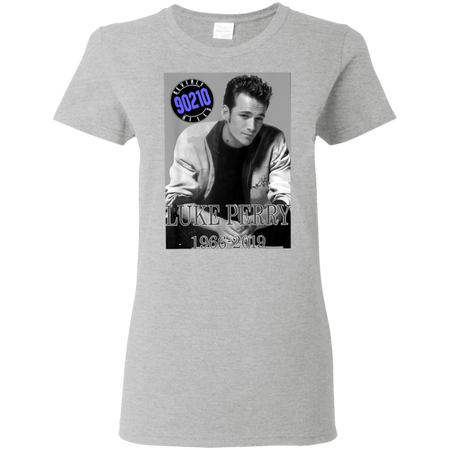 Luke Perry 1966 2019 Thanks For The Momories Shirt G500L Gildan Ladies 5 3 oz T Shirt