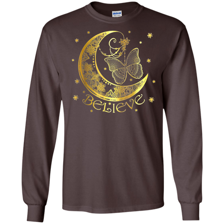 Butterfly Believe Shirt G240 Gildan LS Ultra Cotton T Shirt