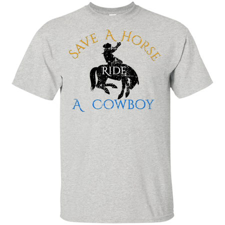 Save Horse Ride Cowboy Shirt G200 Gildan Ultra Cotton T Shirt