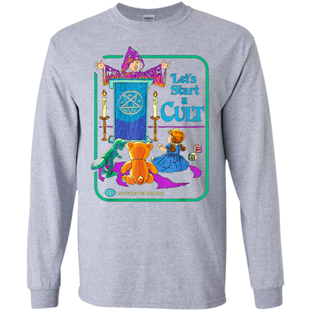 Funny Let's Start A Cult Activities For Children Shirt G240 Gildan LS Ultra Cotton T-Shirt