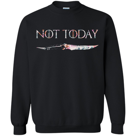 Not Today Floral Shirt - GOT Fans Graphic Flower - Funny Arya Stark Quotes Shirt - Arya Dagger Needle - Gift Ideas Men Women - Unisex Tee