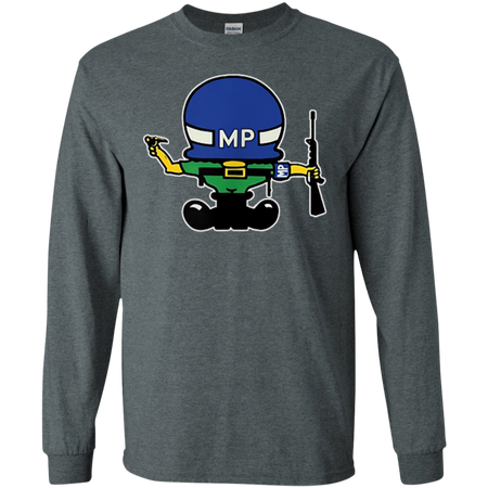 Shorty mascot Military Police Shirt G240 Gildan LS Ultra Cotton T Shirt