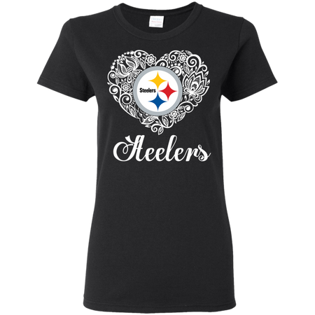 Pittsburgh Steelers Lace Heart Shirts