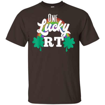 One Lucky RT Respiratory Therapist St Patricks Day Shirt G200 Gildan Ultra Cotton T Shirt