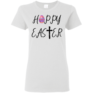 Hoppy Easter Shirt G500L Gildan Ladies 5 3 oz T Shirt