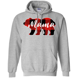 Mama Bear Black Red Lattice Shirt Men Women Kids Shirt G185 Gildan Pullover Hoodie 8 oz