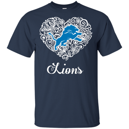 Detroit Lions Lace Heart Shirts