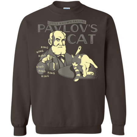 Funny Pavlov s Cats Science Shirt G180 Gildan Crewneck Pullover Sweatshirt 8 oz