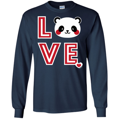 Panda Love Shirt G240 Gildan LS Ultra Cotton T Shirt