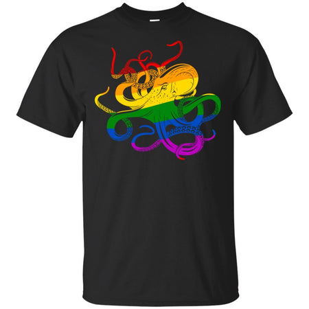 Rainbow Octopus LGBT Pride Month T-Shirt HT206