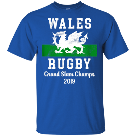 Wales Rugby Wales Shirt - Grand Slam Champs Shirt G200 Gildan Ultra Cotton T-Shirt