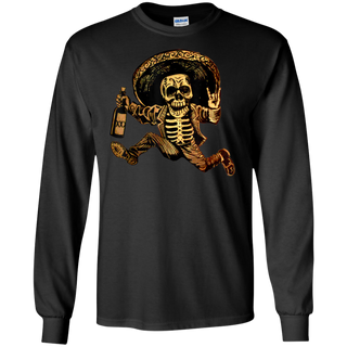 MIAPRINTSPRO Skull Say Hi For Men Shirt G240 Gildan LS Ultra Cotton T Shirt