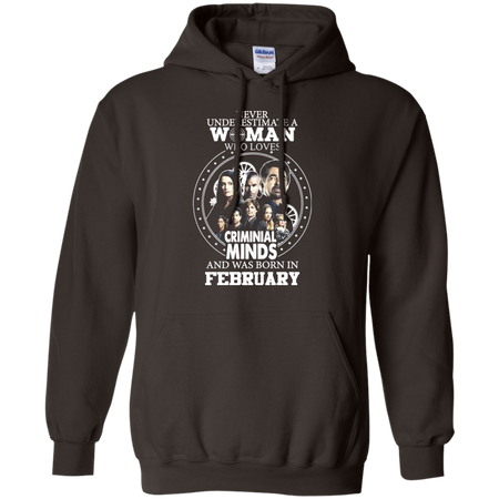 A Woman Who Loves Criminal Minds And was Born in February T shirt