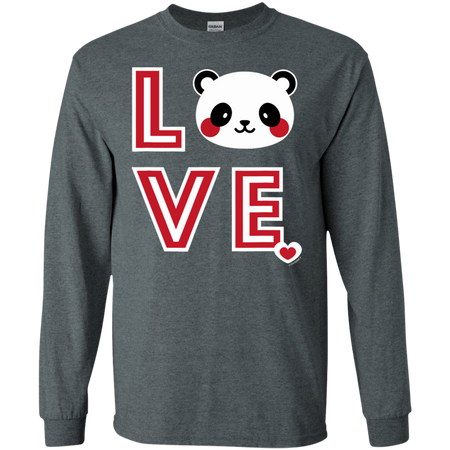 Panda Love Shirt G240 Gildan LS Ultra Cotton T Shirt