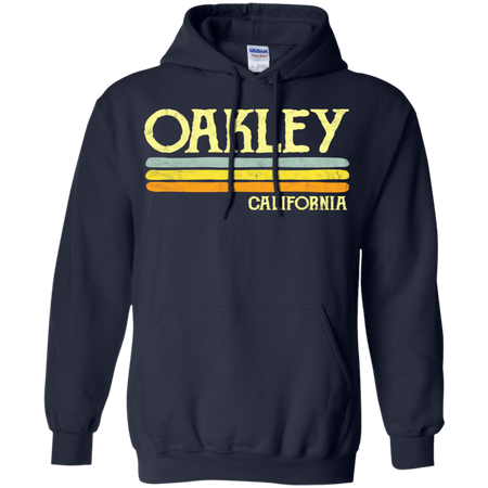 Vintage Oakley California CA Shirt G185 Gildan Pullover Hoodie 8 oz