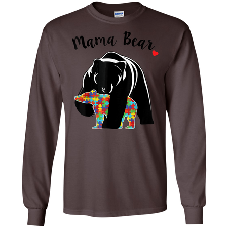 Unisex Mama Bear With Color Baby For Mather s Day Shirt G240 Gildan LS Ultra Cotton T Shirt