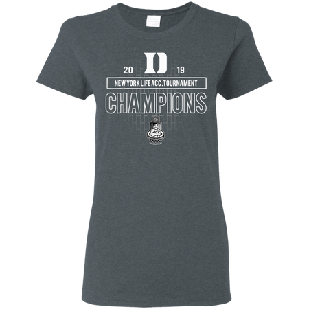 Basketball Duke 2019 Acc Championship Shirt G500L Gildan Ladies 5 3 oz T Shirt