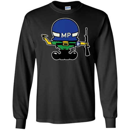 Shorty mascot Military Police Shirt G240 Gildan LS Ultra Cotton T Shirt