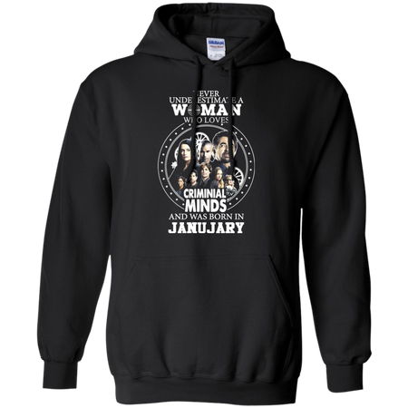 A Woman Who Loves Criminal Minds And was Born in January T shirt