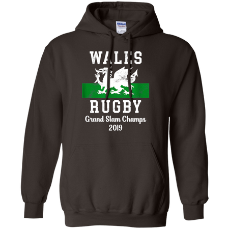 Wales Rugby Wales Shirt Grand Slam Champs Shirt G185 Gildan Pullover Hoodie 8 oz